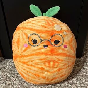Orange Plush Toy with Glasses